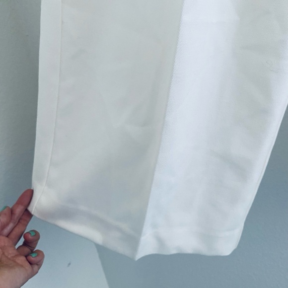 OAK + FORT Elegant White Wide-Leg Pants - Picture 2 of 16